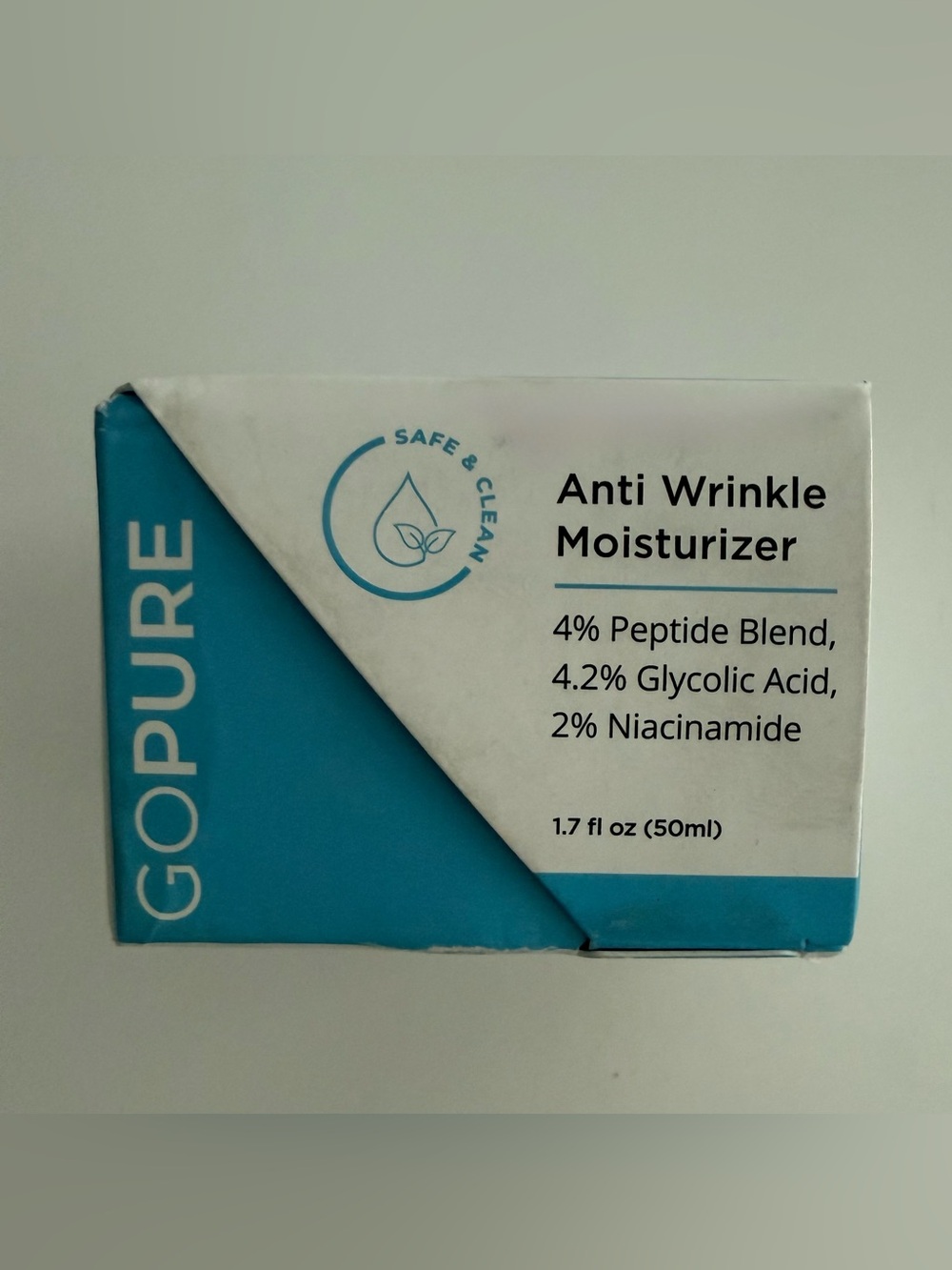 goPure Glyco-Peptide Anti Wrinkle Face Cream - Hyaluronic Acid Moisturizer